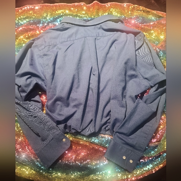 The Arrow Company Cropped button-up shirt IGC Size Large - Picture 3 of 6